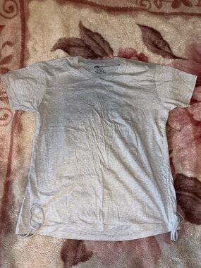 On Fire Women’s Short Sleeve Crewneck T‑Shirt in Light Gray